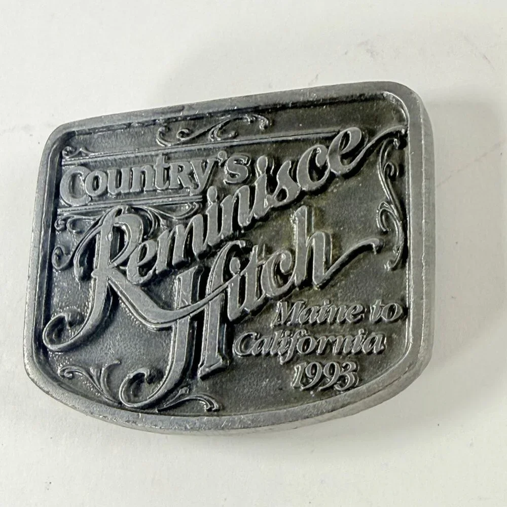 Vintage 1993 Country's Reminisce Belt Buckle Western Style